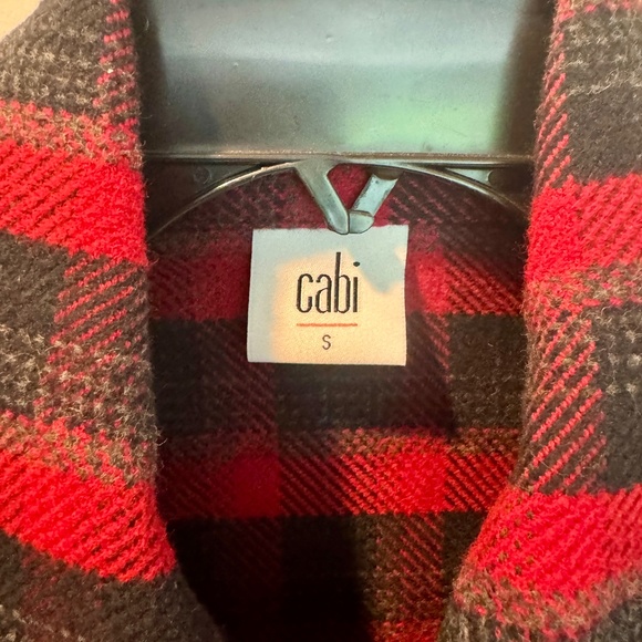 cabi Snow Valley Jacket, #3852, S, EUC, Red/Black Plaid, Flannel - Picture 10 of 14